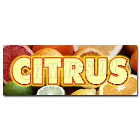 CITRUS DECAL Sticker Florida Orange Grapefruit Lemons Produce Farmers Market